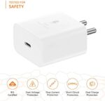 Original 25W Charger Adapter Compatible with Samsung Galaxy S/A/M/F/Z Series F06 5g/S25 fe/S23/S22/S21/21 fe/S20/M17 5G/M34/M54/M53 5g/M35/F17/A34/A55 5G,F15,BIS Certified - Image 5