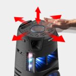 Sony MHC-V43D High Power Party Speaker with Bluetooth connectivity (Mic/Guitar, Jet Bass Booster, Gesture Control, USB, HDMI,CD/DVD) - Black - Image 4