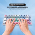 Fantech Mechanical Gaming Keyboard, 75% TKL Layout, 83 Keys Hot Swappable, RGB Backlit, Double-Shot Keycaps, Wired Detachable Type-C Cable for Windows/Mac/PC/Laptop Gamers, Typists & Programmers - Image 7