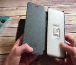 Qin Series Luxury Leather Wallet Flipcover Compatible with iPhone 11 Black - Image 4