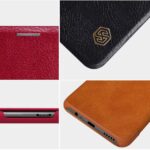 Qin Series Luxury Leather Wallet Flipcover Compatible with iPhone 11 Black - Image 6