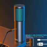 uhuru Multipattern USB Podcast Microphone with 2 Pickup Patterns, 0-Latancy Monitoring, Mic Gain Condenser Gaming Mic for PC (UM-1100, Grey) - Image 9