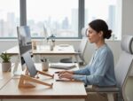 Laptop Stand & Riser Notebook Holder for Office Desk, Work, and Study Solid Wood Stand Suitable for 13–15.6-inch Computers Lenovo, HP, Dell XPS, Surface Pro, and MacBook Air Pro Natural - Image 4