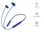 Original Bluetooth Wirless Neckband Compatible with OnePlus Nord CE 2 Earphones Wireless Bluetooth Neckband in-Ear Headphones Headset with Mic, Deep Bass- Sports Earbuds - Blue - Image 5