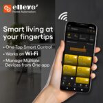 Elleys Smart Wi-fi Modular 4 Gang Premium Touch Switch (6 Amps Each) - Brushed Metal Touch Plates: Elevate Your Home with Communicates over Touch or Phone App or both (Metallic Silver) - Image 3