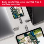 SanDisk Ultra Dual Drive Luxe USB Type-C 1TB, OTG, Upto 400MB/S, Pendrive, Silver, 5Y Warranty (SDDDC4-1T00-I35) - Image 5