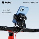 BOBO BM22H PRO Handlebar Mount Anti-Vibration Anti-Theft Waterproof Bike/Motorcycle/Scooter Mobile Phone Holder Mount Ideal for Maps and GPS Navigation (Black) - Image 4