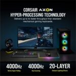 Corsair K100 RGB Optical-Mechanical Gaming Keyboard with OPX RGB Optical-Mechanical Key Switches and AXON Hyper Processing Technology for 4X Faster and 44-Zone RGB Light Edge (Black) - Image 4