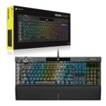 Corsair K100 RGB Optical-Mechanical Gaming Keyboard with OPX RGB Optical-Mechanical Key Switches and AXON Hyper Processing Technology for 4X Faster and 44-Zone RGB Light Edge (Black) - Image 8