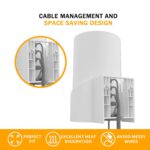 Wall Mount for TP-Link Deco X68/XE75/AXE5300 Mesh Wi-Fi 6 System, Space-Saving Wall Hanging Bracket Holder for Wi-Fi Booster, Cable Organizer Without Messy, Easy Installation (1Pack) - Image 4