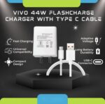 Original 44W Flash Charger for Vivo Iqoo Z6/Z6 44W/Z6 Lite 5G/T1/Neo 6/Z7/Z7 Pro/V23/V23E/V23 Pro/V25/V25E/Y200/V/Y/X Series Charger USB Type C Cable & Adapter - Image 4