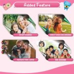 CADDLE & TOES Kids Digital Camera for Photos & Videos | Mini Camera Toy with 2-Inch Screen & USB Rechargeable | Fun & Educational Gift for Boys & Girls Age 3-10 | Easy to Use for Kids (Pink) - Image 3