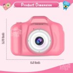 CADDLE & TOES Kids Digital Camera for Photos & Videos | Mini Camera Toy with 2-Inch Screen & USB Rechargeable | Fun & Educational Gift for Boys & Girls Age 3-10 | Easy to Use for Kids (Pink) - Image 6