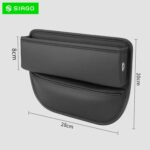 SIAGO Car Seat Gap Filler Organizer | Premium PU Leather Storage Box for Phone | Car Accessories for Keys, Cards & Coins | Universal Fit for Cars, SUVs & Trucks (Black) (SIA133) - Image 4