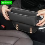 SIAGO Car Seat Gap Filler Organizer | Premium PU Leather Storage Box for Phone | Car Accessories for Keys, Cards & Coins | Universal Fit for Cars, SUVs & Trucks (Black) (SIA133) - Image 5