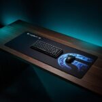 G-Pro Series (900x400mm) XL Extended Gaming Mouse Pad - 4mm Ultra-Thick Professional Desk Mat | Digital Blue Circuit Aesthetic | Waterproof Micro-Weave & Anti-Fray Stitched Edges - Image 4