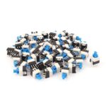 6-Pin DPDT Latching Tactile Push Button Switch, 7x7mm, Self-Lock, 30V DC 0.1A, for PCB Electronics (30) - Image 3