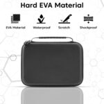 Sounce Carrying Case for DJI OSMO Action 3/4/5 Pro Camera – Hard Shell Travel Storage Bag with Shoulder Strap, Shockproof & Waterproof Protection, Custom Compartments for Accessories (Black) - Image 5