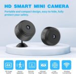 WiFi Spy Camera 360° Security Camera for Home Outdoor High HD Spy Magnet Mini Spy WiFi Magnetic Live Stream Night Vision IP Wireless 1080P Audio Video Hidden CCTV Magne (1) - Image 3