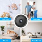 WiFi Spy Camera 360° Security Camera for Home Outdoor High HD Spy Magnet Mini Spy WiFi Magnetic Live Stream Night Vision IP Wireless 1080P Audio Video Hidden CCTV Magne (1) - Image 6