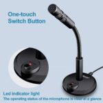 TRIDEO [𝟏𝟓 𝐘𝐄𝐀𝐑𝐒 𝐖𝐀𝐑𝐑𝐀𝐍𝐓𝐘 Mini USB Gooseneck Desktop Microphone for PC, Laptop, and Computer - Plug and Play, Compact Design, Ideal for Gaming, Streaming, Podcasting - Image 3