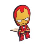Marvel Avengers Super Hero Iron Man Mobile Stand (Yellow), Mobile Stand for Desk, Useful Gadgets for Men, Student Gadgets, Mobile Phone Holder, Tablet Stand, Phone Accessories - Image 3