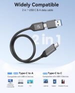 ORICO 480GB External Solid State Drive, Portable SSD up to 460MB/s, USB A and C SSD External Hard Drive USB3.2 External Storage for iPhone 17/16/15/Android/Windows/Tablet/Mac, B5PLUS-VB - Image 7