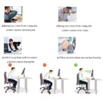 Computer Adjustable Arm Rest Support Bracket,Ergonomic Mouse Arm Elbow Rest Pad，Support for Keyboard Armrest Extender Rotating Mouse Pad Holder for Table, Office, Chair, Desk (Black) - Image 5