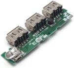 Maxwell USB 5V 1A Triple USB Power Bank Module Step Up Boost Power Module Lithium Battery Charging Board LED - Image 3