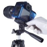 PROLET Adjustable Portable & Foldable Aluminium Tripod Stand Smartphones Mobile Clip and Camera Holder with Carrying Bag - Image 4