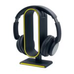 Headset Stand for Gaming and Office Headsets | Black | Universal Headphone Holder with Stable Base | Headphone Stand for Gaming | Office Headsets | (O-Shaped) - Image 3