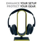 Headset Stand for Gaming and Office Headsets | Black | Universal Headphone Holder with Stable Base | Headphone Stand for Gaming | Office Headsets | (O-Shaped) - Image 5