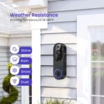 Clefairy Wireless Video Doorbell Camera, Smart AI Human Detection, Real-Time Notification, Night Vision, 2-Way Audio, Cloud Storage, 2.4G WiFi, Indoor Outdoor Surveillance with Receiver - Image 5
