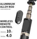 HOLD UP 1-Axis Handheld Gimbal Stabilizer for Smartphone with Extendable Bluetooth Selfie Stick and Tripod, Multifunction Remote 360 Degree Automatic Rotation, for iPhone/Android - Image 4