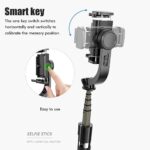 HOLD UP 1-Axis Handheld Gimbal Stabilizer for Smartphone with Extendable Bluetooth Selfie Stick and Tripod, Multifunction Remote 360 Degree Automatic Rotation, for iPhone/Android - Image 5