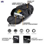 WALKENT Premium 2 in 1 Multifunction Travel Backpack & Laptop Bag Ideal for Sales & Marketing Jobs - Waterproof, Cushioned Strap, Multiple Carrying Positions for Men - (Model Duo, 35 Ltrs) - Image 5