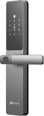 EZVIZ by Hikvision|Smart Fingerprint Door Lock|Keyless Entry|Realtime Mobile Alerts|Child Safety Lock|BuiltIn DoorBell|Waterproof Design|Supports Emergency PowerSupply|DL05, Black - Image 4