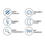 9H NANO GLASS Motorcycle Instrument Cluster Screen Protector for KTM DUKE 390 2017+ / 390 ADVENTURE 2020+ / RC 390 2022+, Pack of 1 - Image 4