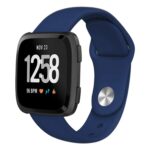 ACM Watch Strap Silicone Belt 22mm compatible with Fossil Gen 5 Garrett Hr Smartwatch Sports Band Dark Blue - Image 4