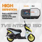 Screen Guard For TVS NTORQ 150 2025 BASE MODEL | Scratch Resistant | Water Repellant | HD Clear | 9H Hardness | 5 Inch Instrument Console Protector | TVS Accessoriess[Not Tempered Glass] (Pack of 1) - Image 3