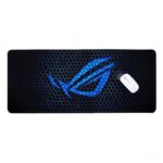 Cyber Series (900x400mm) XL Extended Gaming Mouse Pad - 4mm Ultra-Thick Professional Desk Mat | Blue Honeycomb Tech Aesthetic | Waterproof Micro-Weave & Anti-Fray Stitched Edges - Image 3