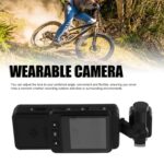 Yunseity 1080P Vlogging Camera, Pocket Camera with 360 Degree Rotatable Lens, Color LCD Screen, with Clamp, WiFi Wearable Video Camcorder with Motion Detection for Travel Hiking - Image 3