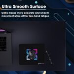 Sounce Ergonomic Mouse Pad, Non-Slip, Anti-Skid, Waterproof, Splash-Proof Precision Tracking, Durable, Suitable for Gaming, Computer, Laptop, Home & Office (9.8 X 8.2 Inch Black) - Image 3
