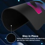 Sounce Ergonomic Mouse Pad, Non-Slip, Anti-Skid, Waterproof, Splash-Proof Precision Tracking, Durable, Suitable for Gaming, Computer, Laptop, Home & Office (9.8 X 8.2 Inch Black) - Image 6