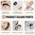 Smart Ring Health Tracker,Ultra-Thin AI Smart Ring,No Subscription, Fitness/Sleep/Stress/Step Counting for Women&Men, IP68 Waterproof, iOS & Android Compatible (8#18.1mm) - Image 3
