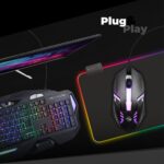FTM Gaming Mouse, USB Wired, RGB LED Backlit, Black and Purple, Ergonomic Design, Professional Gaming Accessory - Image 4