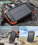 LRSA 40000mAh Solar Power Bank with Wireless Charging | USB-C Fast Input/Output | Portable External Battery Pack with Hand-Crank Self Charging & Dual Flashlight for Camping & Travel - Image 3