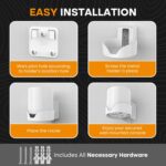 Wall Mount for TP-Link, Deco X20 X60 X50 X55 WiFi 6 Wall Mount Bracket with Cable Organizer Home Mesh WiFi System, Sturdy Bracket Holder Space Saving TP-Link Router Wall Holder(2Pack) - Image 5
