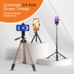 Amazon Basics Rotating Mobile Holder with Adjustable Screw and 360° Swivel, for Any Tripod, Ring Light, Phone, Camera, and Video Camera, Ideal for Videographers and Photographers - Image 5