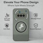 Jkobi PU Leather Finish Back Cover Case for Nothing Phone 3A 5G (Professional Minimalist Texture | MagSafe Compatile | Camera Protection | Sleek Sober Formal) - Image 3